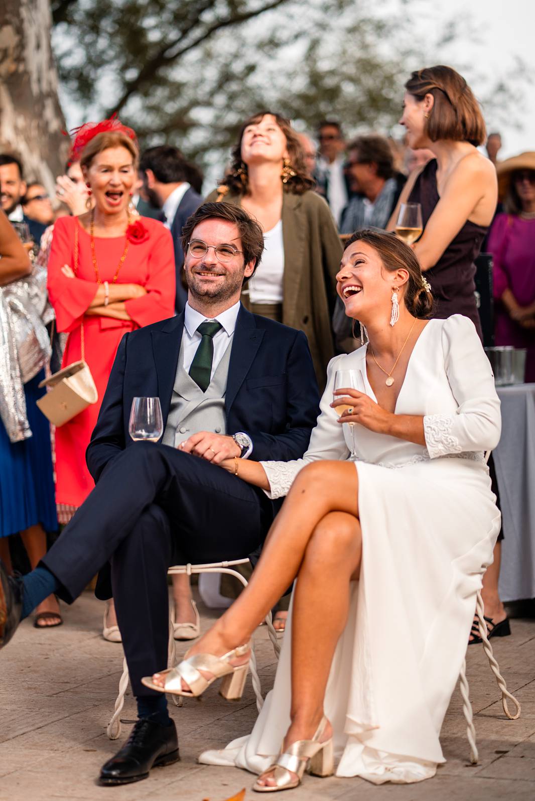Vin d'honneur mariage au Château Grattequina en Gironde de Juliette et Vincent.