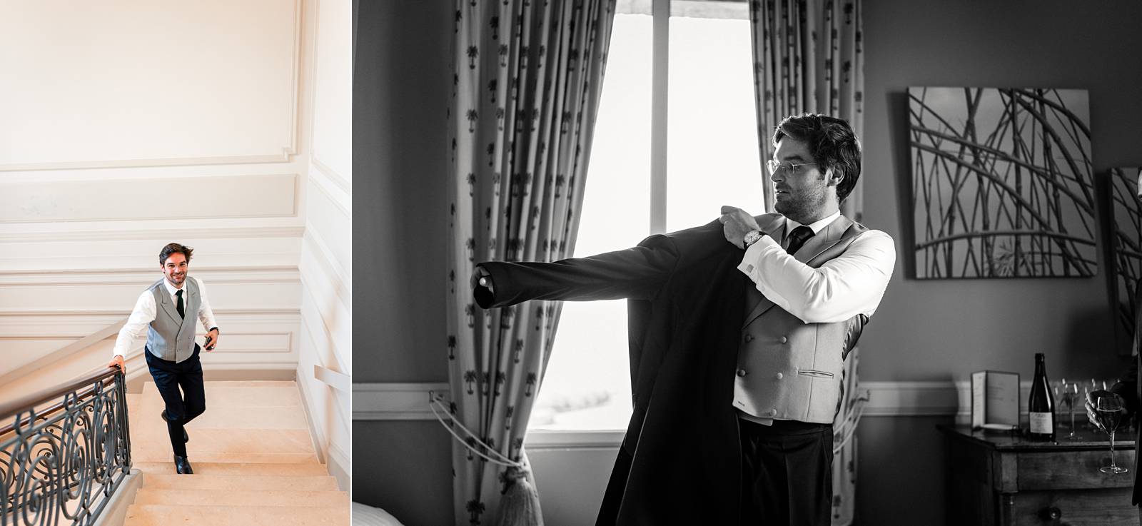 Préparatifs mariage au Château Grattequina en Gironde de Juliette et Vincent.